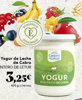 Gadis Yogurt de leche de cabra cantero de letur oferta