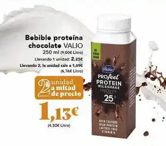 Gadis Bebible proteina chocolate valio oferta