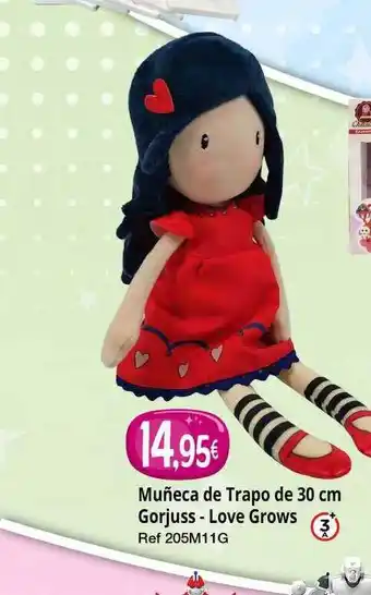 Centroxogo Muñeca de trapo de 30cm gorjuss love grows oferta