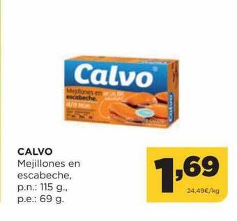 Alimerka Calvo mejillones en escabeche oferta