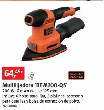 Bauhaus Multilijadora 'bew200-qs' black+decker oferta