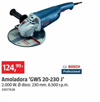Bauhaus Amoladora 'gws 20-230 j' bosch oferta