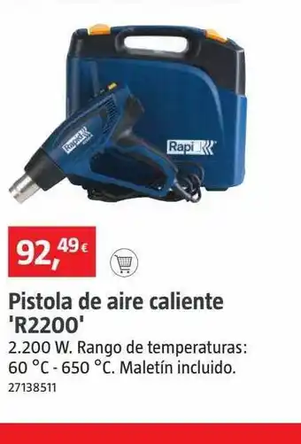 Bauhaus Pistola de aire caliente 'r2200' oferta