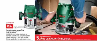 Bauhaus Fresadora de superficie 'pof 1200 ae' bosch oferta