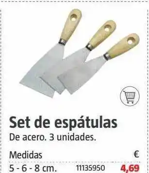 Bauhaus Set de espátulas oferta