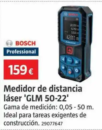 Bauhaus Medidor de distancia láser 'glm 50-22' bosch* oferta