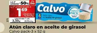 Dia Atún claro en aceite de girasol calvo oferta