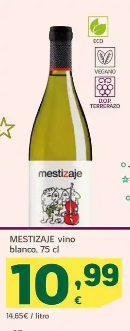 HiperDino Mestizaje vino blanco oferta