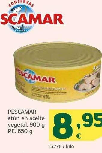 HiperDino Pescamar atún en aceite vegetal oferta
