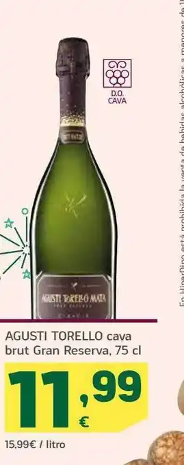 HiperDino Agusti torello cava brut gran reserva oferta