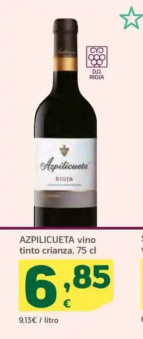 HiperDino Azplicueta vino tinto crianza oferta