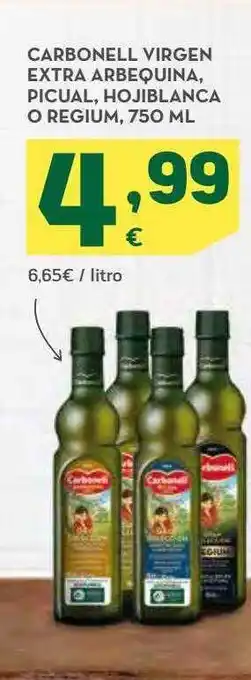 HiperDino Carbonell virgen extra arbequina picual hojiblanca o regium oferta