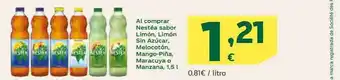 HiperDino Al comprar nestéa sabor limón limón sin azúcar melocotón mango-piña maracuya o manzana oferta
