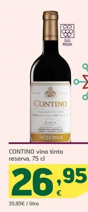 HiperDino Contino vino tinto reserva oferta