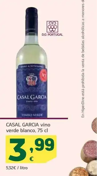 HiperDino Casal garcia vino verde blanco oferta