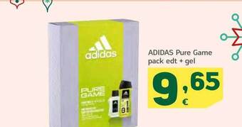 HiperDino Adidas pure game pack edt + gel oferta