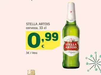 HiperDino Stella artois cerveza oferta