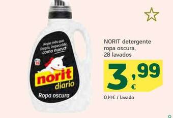 HiperDino Norit detergente ropa oscura 28 lavados oferta