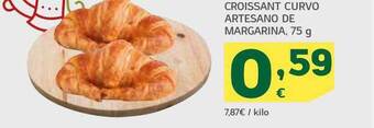 HiperDino Croissant curvo artesano de margarina oferta