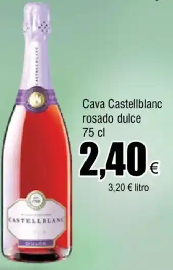 FROIZ Cava Castellblanc Rosado Dulce 75cl oferta