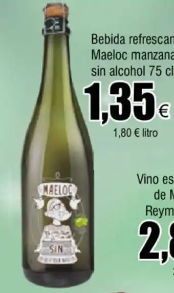 FROIZ Bebida Refrescante Maeloc Manzana Sin Alcohol 75cl oferta