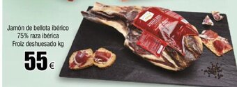 FROIZ Jamón de Bellota Ibérico 75% Raza Ibérica Froiz Deshuesado kg oferta