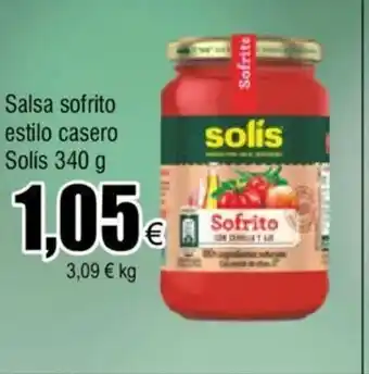 FROIZ Salsa Sofrito Estilo Casero Solis 340g oferta