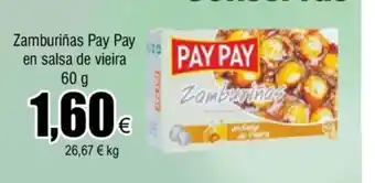 FROIZ Zamburiñas Pay Pay En Salsa De Vieira 60g oferta