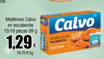 FROIZ Mejillones Calvo En Escabeche 13/18 Piezas 69g oferta