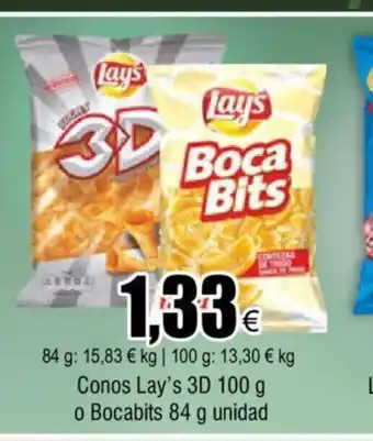 FROIZ Conos Lay's 3D 100g o Bocabits 84g Unidad oferta