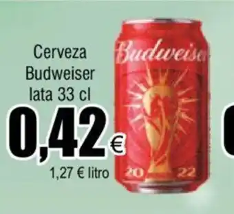 FROIZ Cerveza Budweiser Lata 33cl oferta