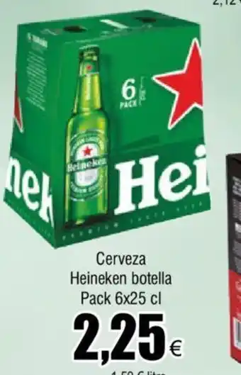 FROIZ Cerveza Heineken Botella Pack 6x25cl oferta