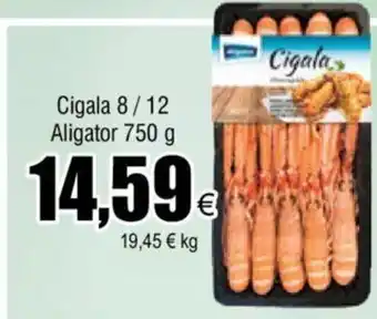 FROIZ Cigala 8/12 Aligator 750g oferta