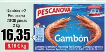 FROIZ Gambón N°2 Pescanova 20/30 Piezas 2kg oferta