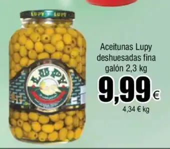 FROIZ Aceitunas Lupy Deshuesadas Finas Galón 2.3kg oferta