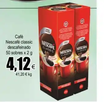 FROIZ Café Nescafé Classic Descafeinado 50 Sobres x 2g oferta