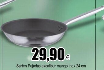 FROIZ Sartén Pujadas Excalibur Mango Inox 24cm oferta