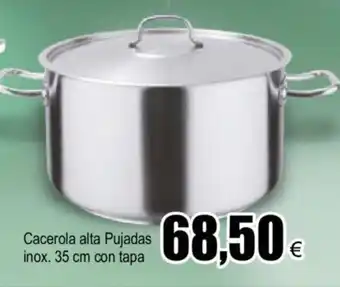 FROIZ Cacerola Alta Pujadas Inos. 35cm Con Tapa oferta