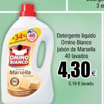 FROIZ Detergente Liquido Omino Bianco Jabón de Marsella 40 Lavados oferta