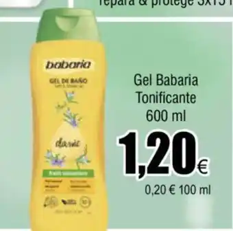 FROIZ Gel Babaria Tonificante 600ml oferta