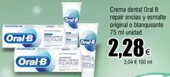 FROIZ Crema Dental Oral B Repair Encias Y Esmalte Original o Blanqueante 75ml Unidad oferta