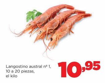 Alimerka Langostino austral n° 1,10 a 20 piezas, el kilo oferta