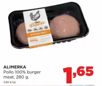 Alimerka Pollo 100% Burger Meat, 280g oferta