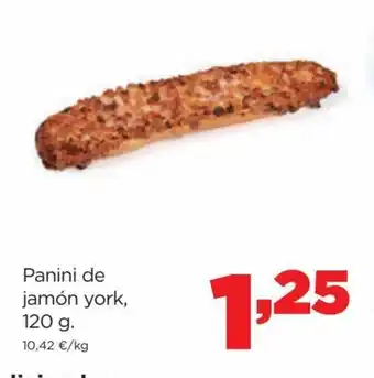 Alimerka Panini de Jamón York, 120g oferta