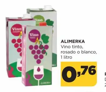 Alimerka Alimerka Vino Tinto, Rosada o Blanco, 1 Litro oferta
