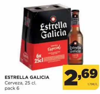 Alimerka Estrella Galicia Cerveza, 25cl. pack 6 oferta