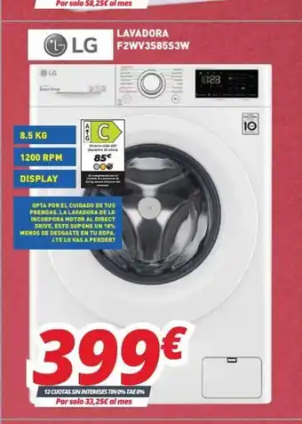 Mi electro Lavadora F2WV358553W oferta