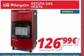Mi electro Estufa Gas HCE74 oferta