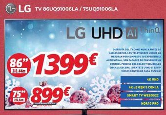 Mi electro LG TV 86UQ91006LA / 75UQ91006LA oferta