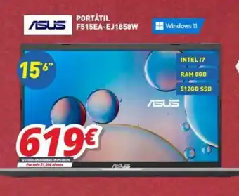 Mi electro Portátil F515EA-EJ1858W oferta